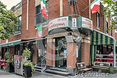 Pizzeria Napoletana Editorial Stock Photo